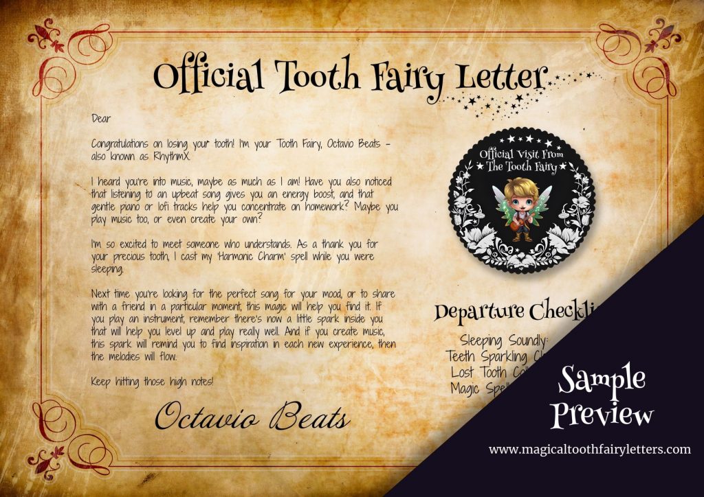 Tooth Fairy Letter PDF