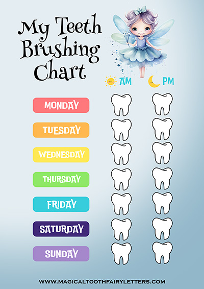 free tooth brushing chart