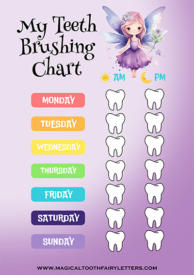 tooth brushing chart for toddlers