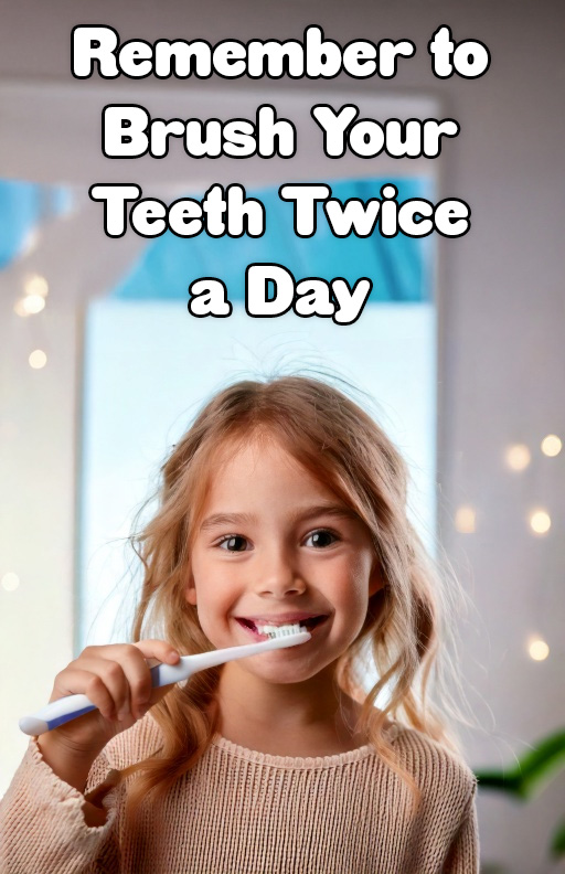 remember to brush teeth twice a day