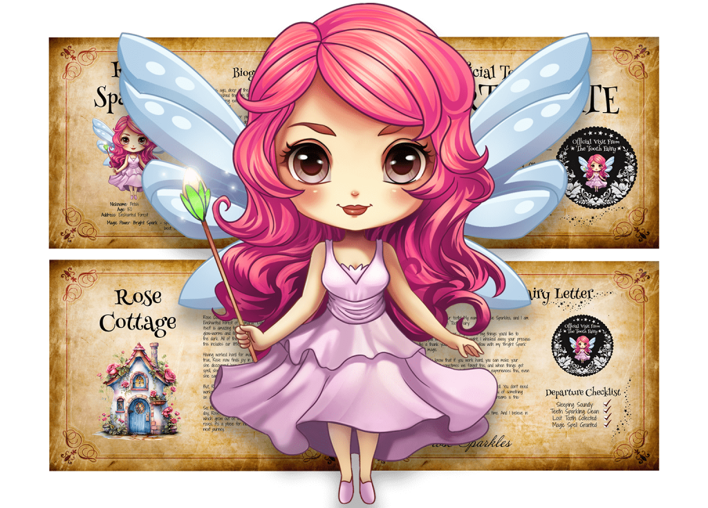 tooth fairy letter and certificate