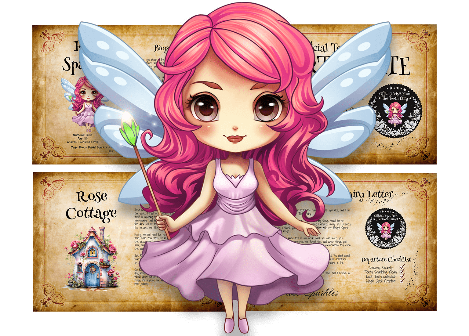 tooth fairy letter and certificate