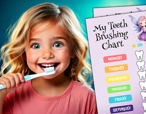 printable tooth brushing chart
