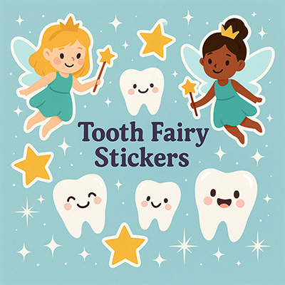 tooth fairy stickers