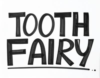 fancy tooth fairy signature for certificate