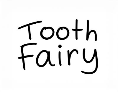 whimsical tooth fairy signature