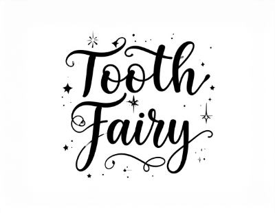 cute tooth fairy signature to print